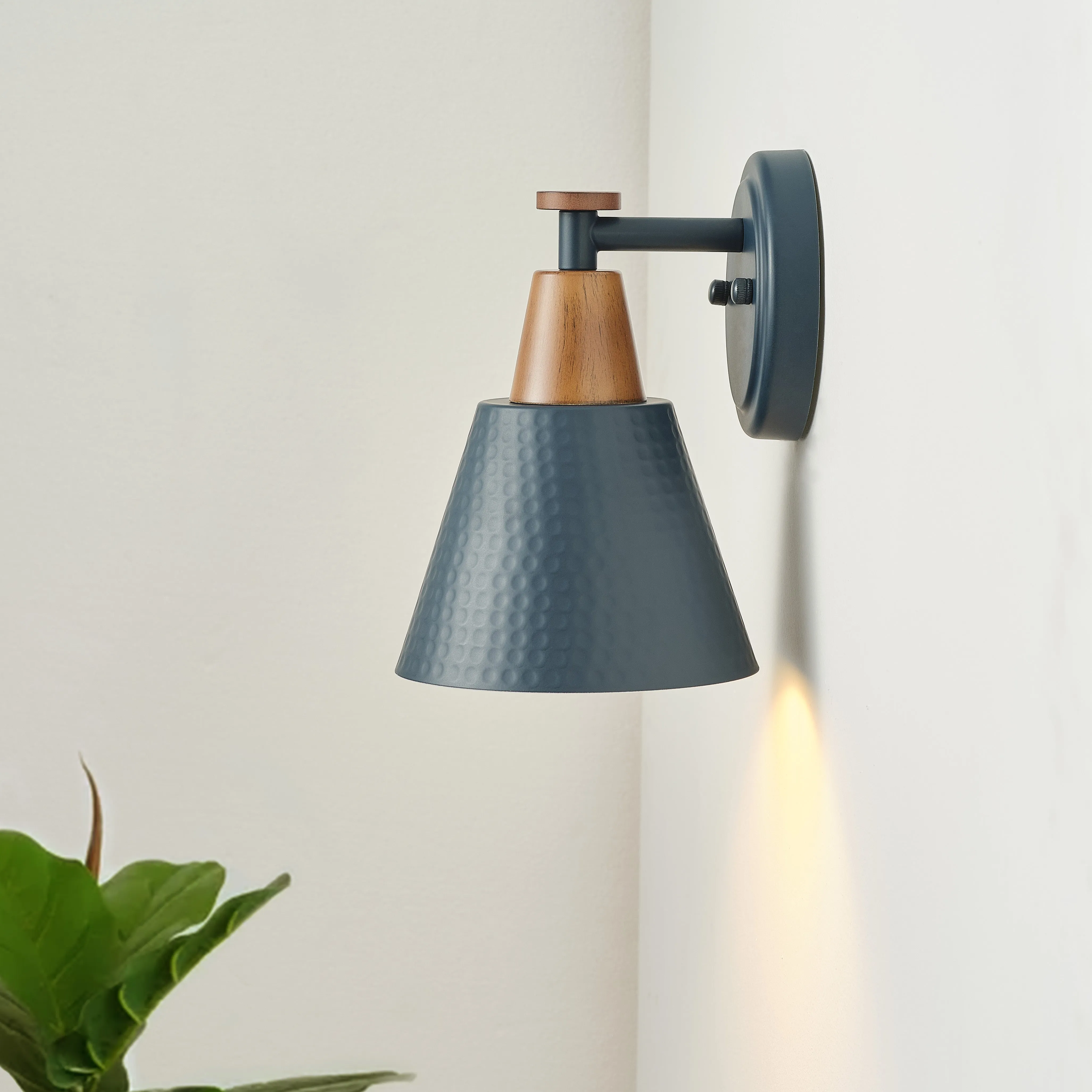 1-Light Conical Polka Dot Design Wall Sconces