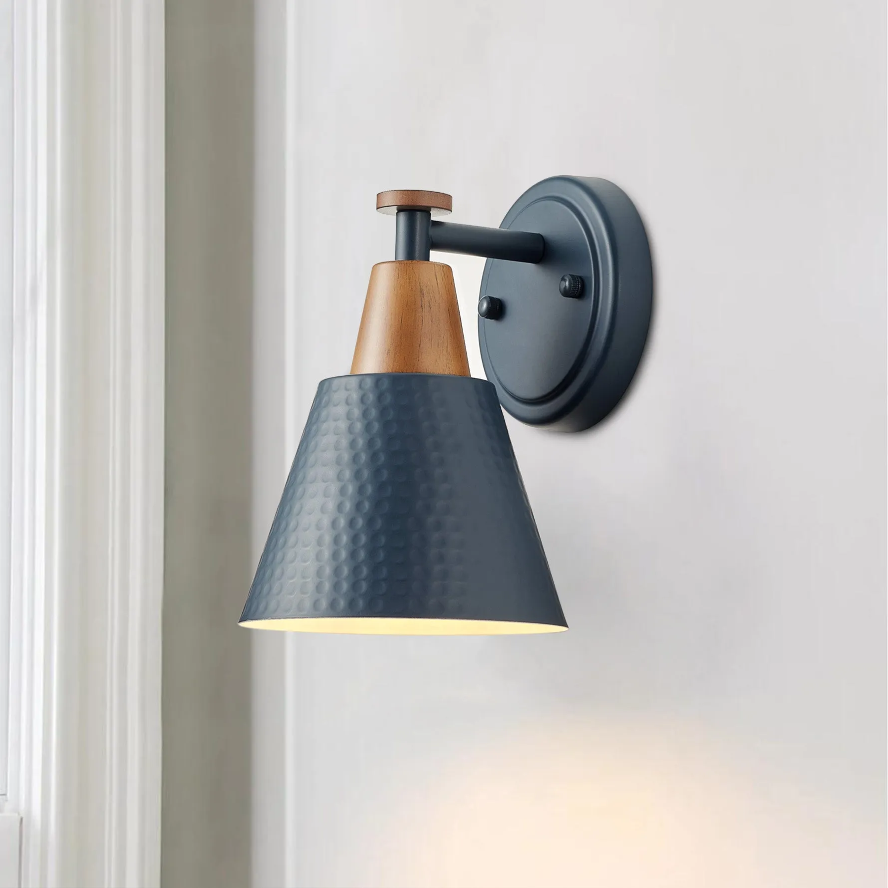 1-Light Conical Polka Dot Design Wall Sconces