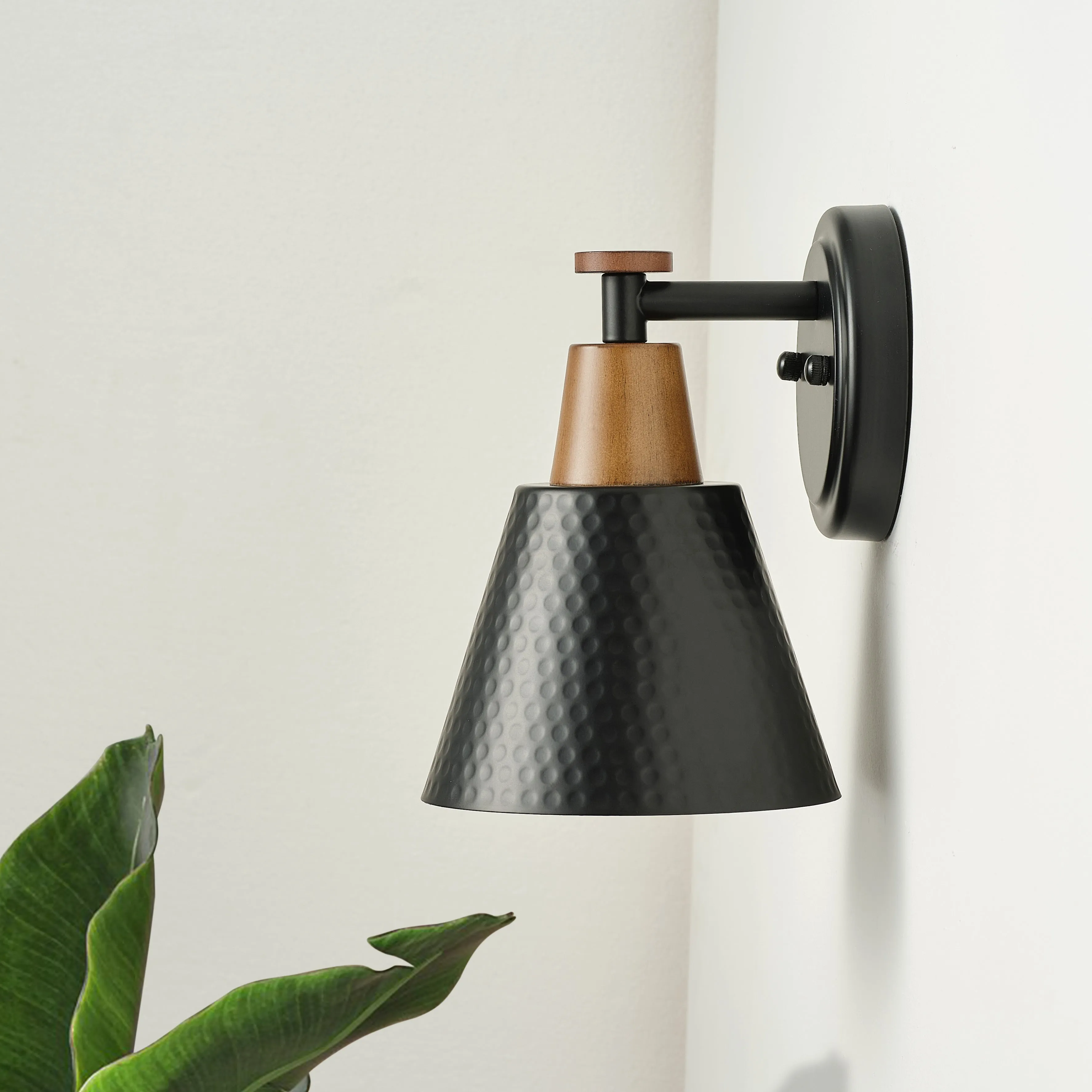 1-Light Conical Polka Dot Design Wall Sconces