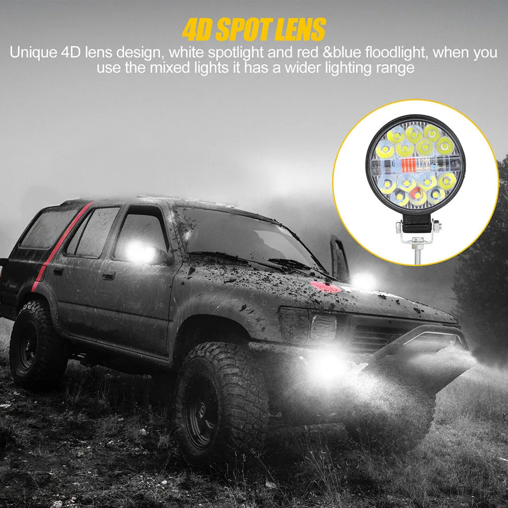 1 Pair Of Aluminum Alloy Car Led  Work  Light Mini Round 22
