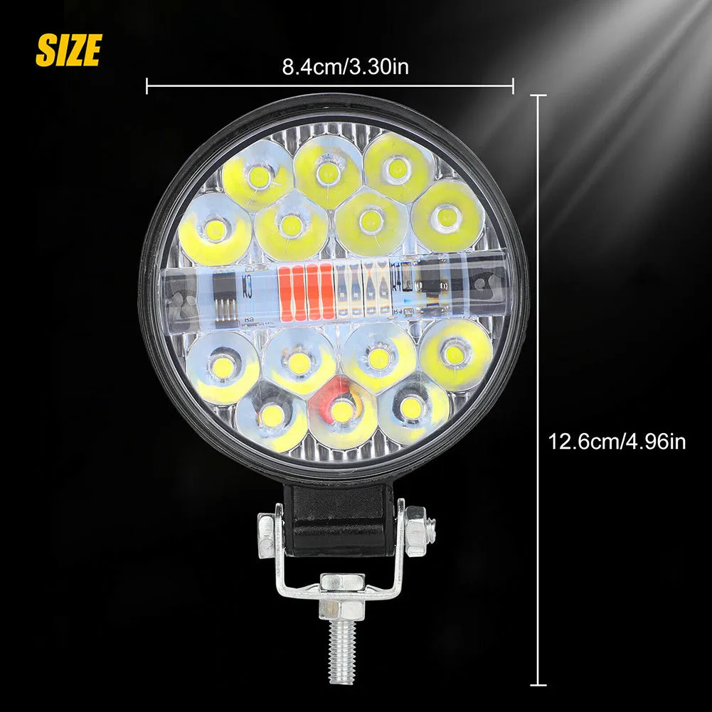 1 Pair Of Aluminum Alloy Car Led  Work  Light Mini Round 22