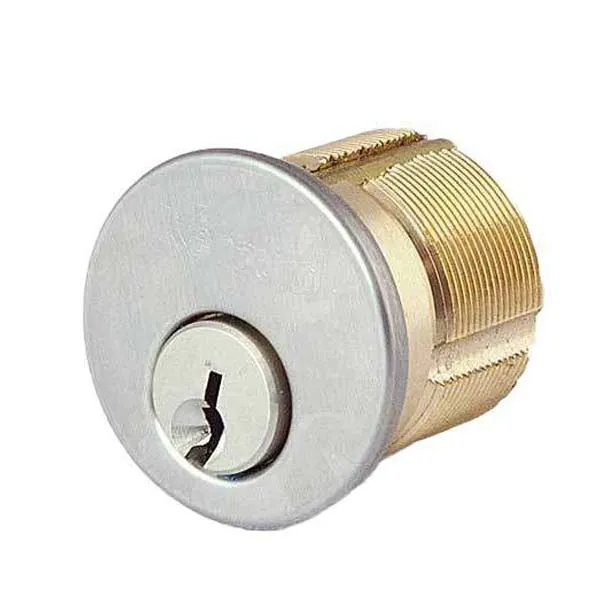 10 x Premium Mortise Cylinder - SC1/KW1 - 1" - 26D - Satin Chrome (Pack of 10)