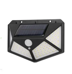 100 LED Solar Wall Light Outdoor