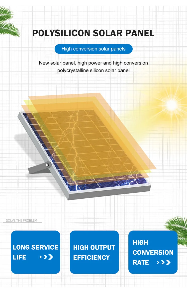 100W Led Solar Powered Floodlight