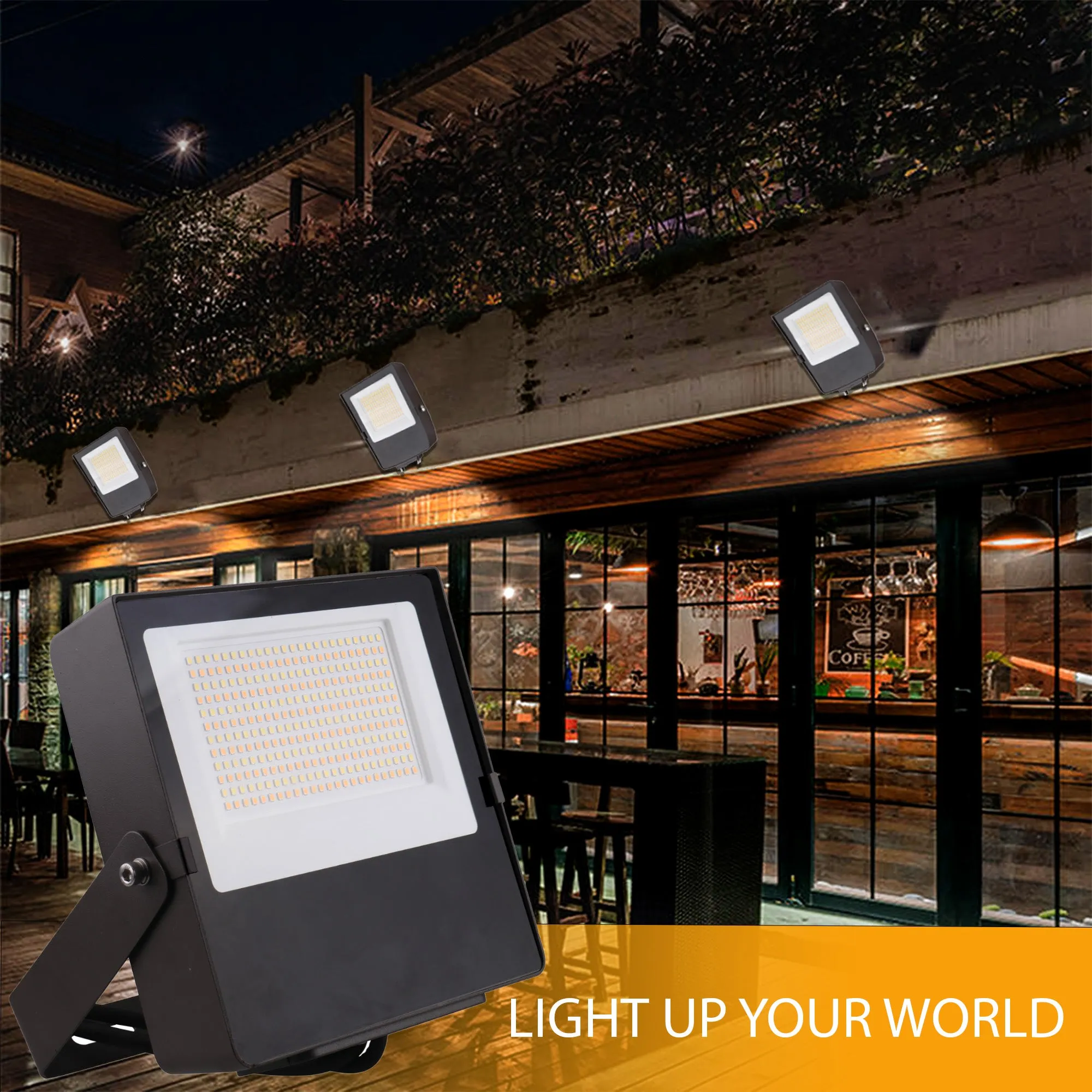 100W Mini Flood Light - CCT Selectable(3000/4000/5000K) - 13000lms - UL Listed - Glass Cover