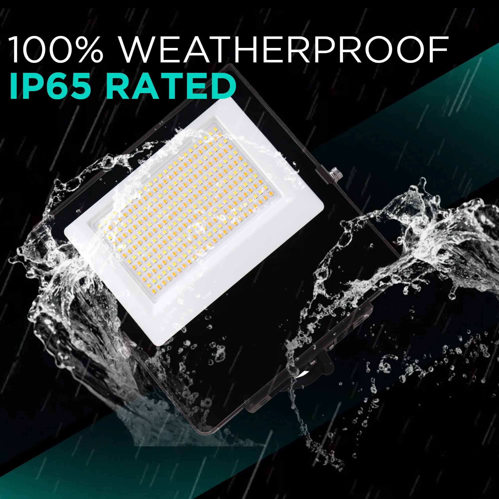 100W Mini Flood Light - CCT Selectable(3000/4000/5000K) - 13000lms - UL Listed - Glass Cover