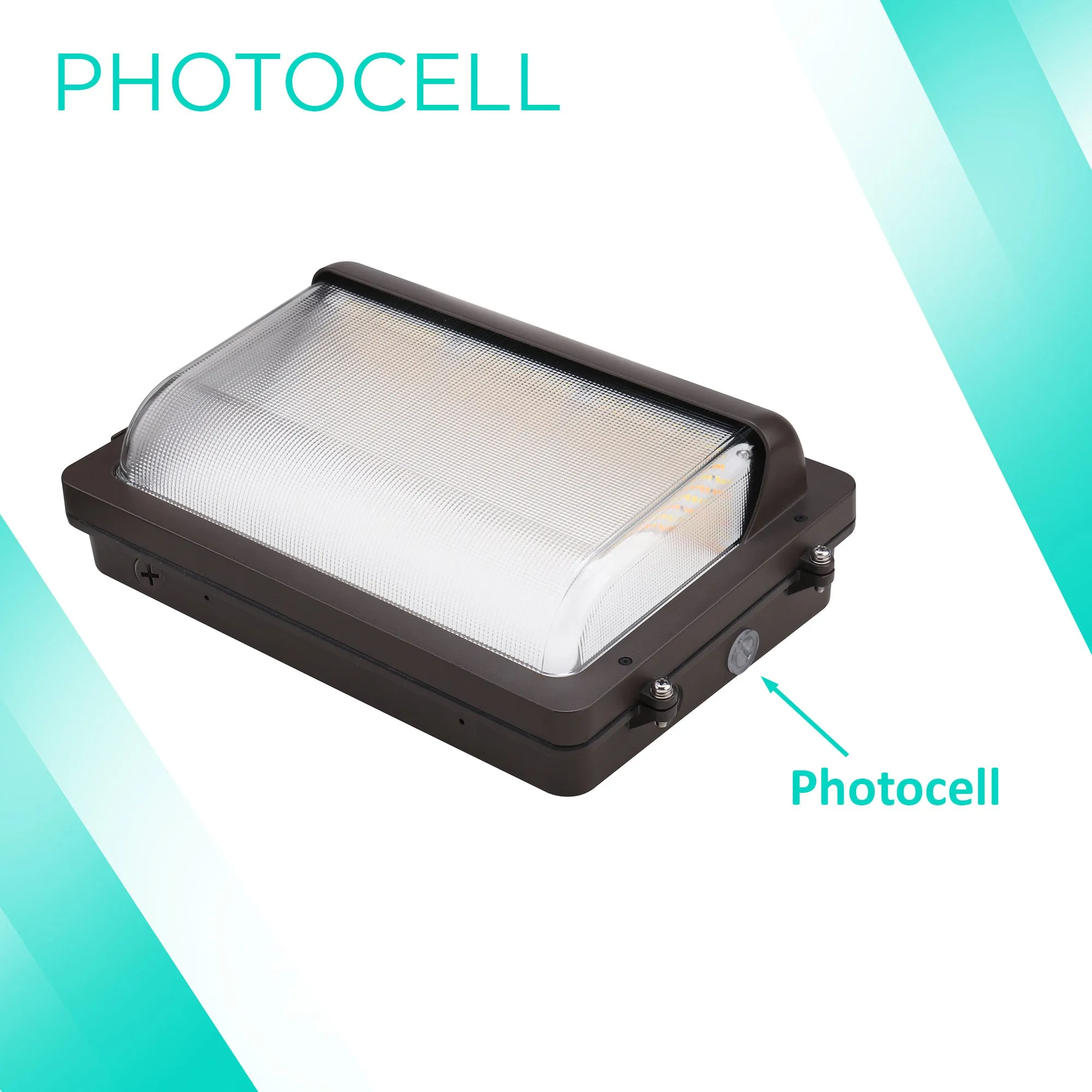 100W Wall Pack With Photocell- 13000 lumens - CCT Selectable (3K/4K/5K) - IP65 UL-Listed