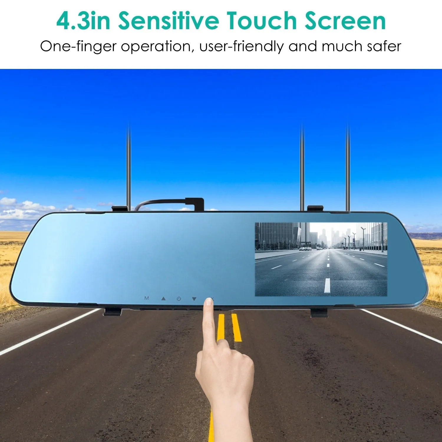 1080P Car DVR 4.3in Camera Dash Cam Camcorder Camera Recorder