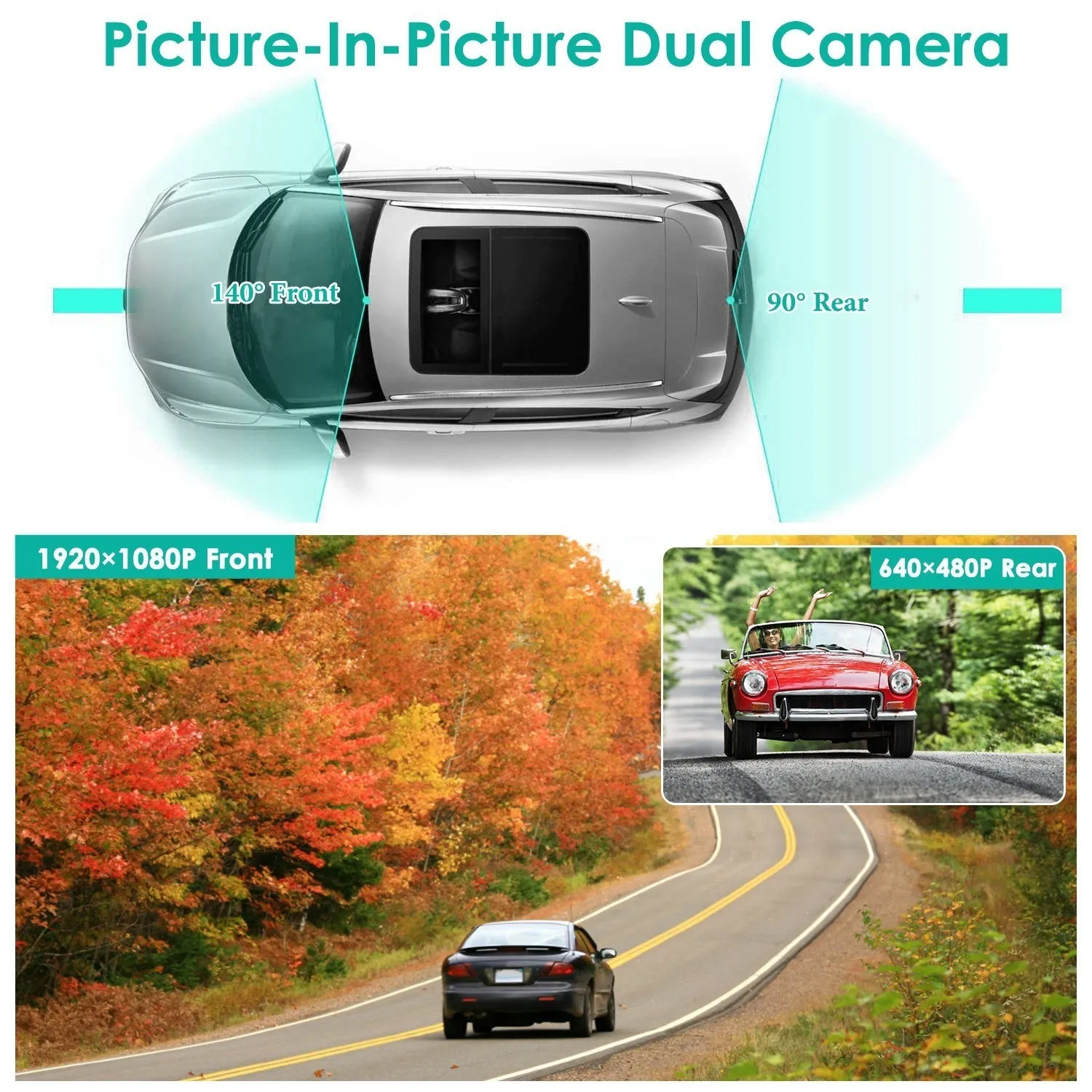 1080P Car DVR 4.3in Camera Dash Cam Camcorder Camera Recorder