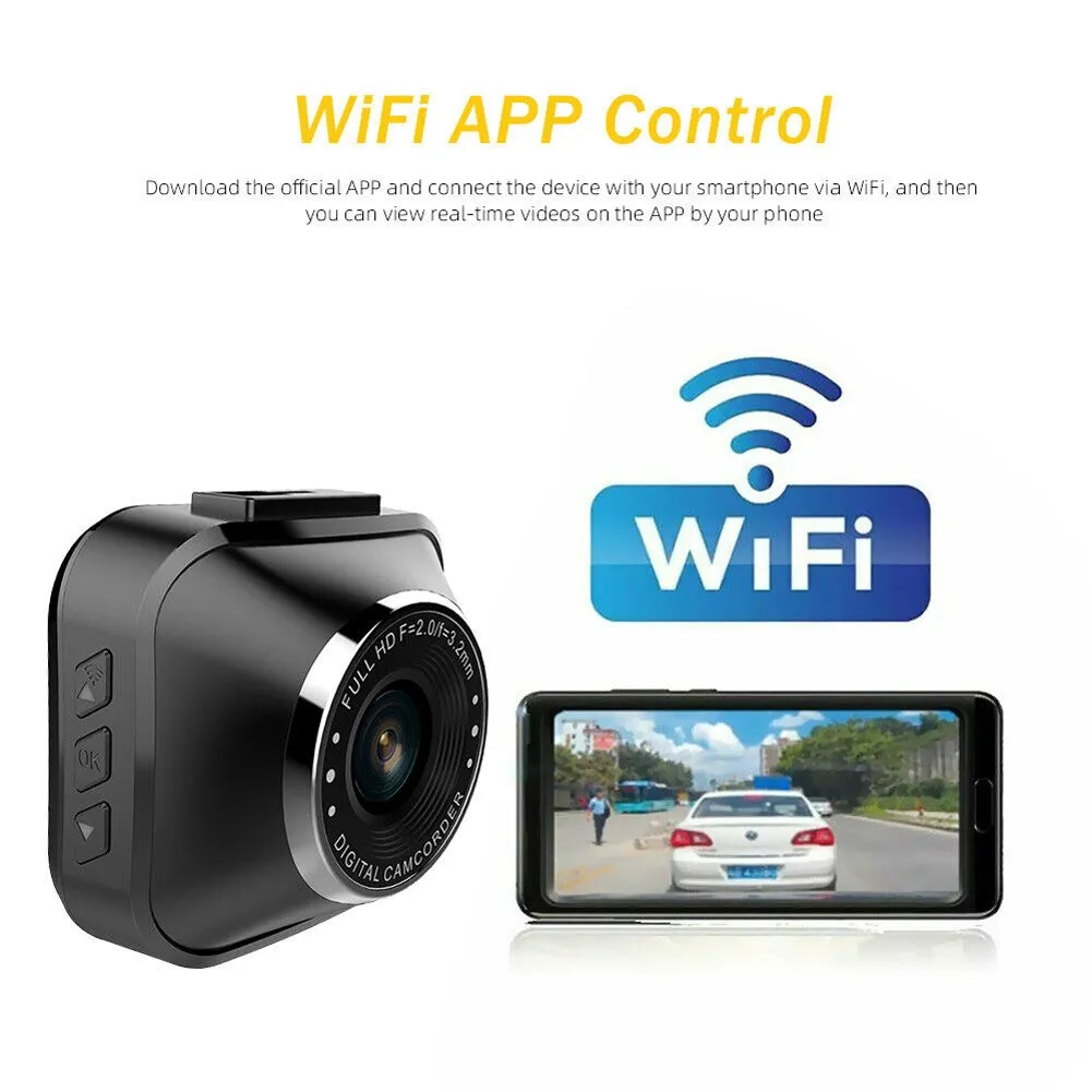 1080P HD Wifi Car Dash Cam DVR Camera 2 Inch Ips Screen Driving