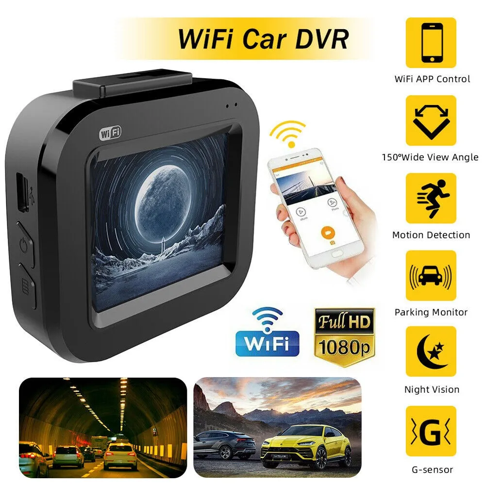 1080P HD Wifi Car Dash Cam DVR Camera 2 Inch Ips Screen Driving