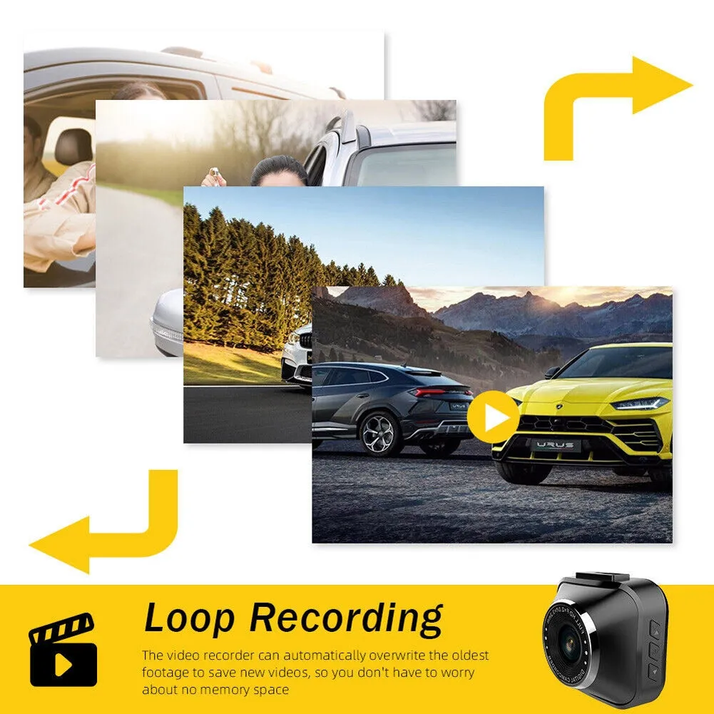 1080P HD Wifi Car Dash Cam DVR Camera 2 Inch Ips Screen Driving