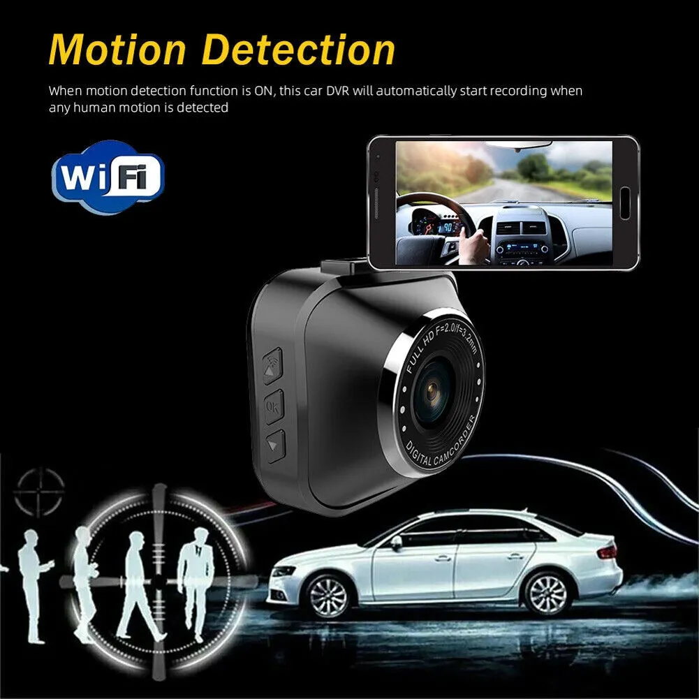 1080P HD Wifi Car Dash Cam DVR Camera 2 Inch Ips Screen Driving