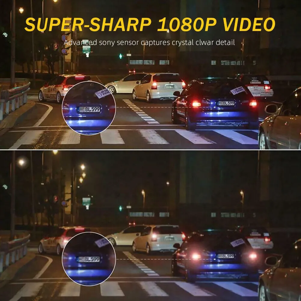 1080P HD Wifi Car Dash Cam DVR Camera 2 Inch Ips Screen Driving