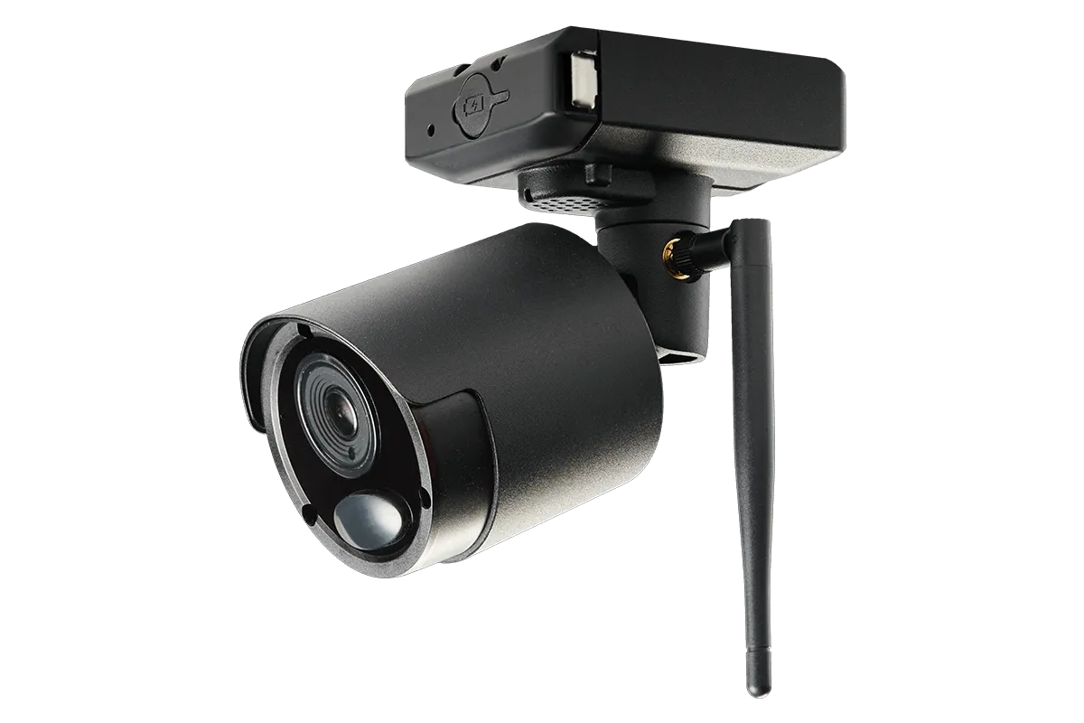 1080p Wire Free Camera System with Six Battery Powered Metal Cameras, 65ft Night Vision, Two-Way Audio, and a 1TB Hard Drive