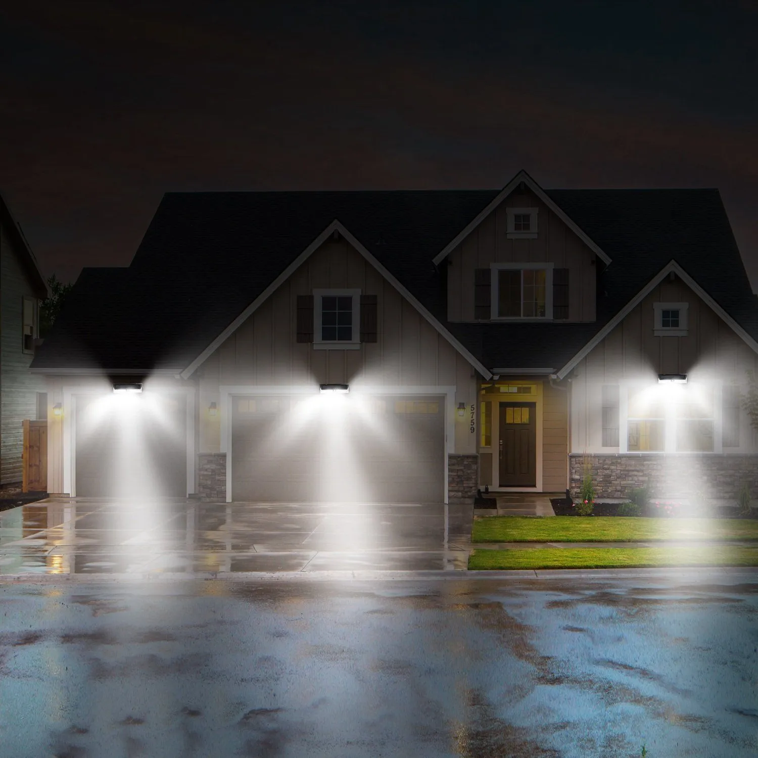 118 LEDs Solar Wall Light Outdoor Motion Sensor Lamp