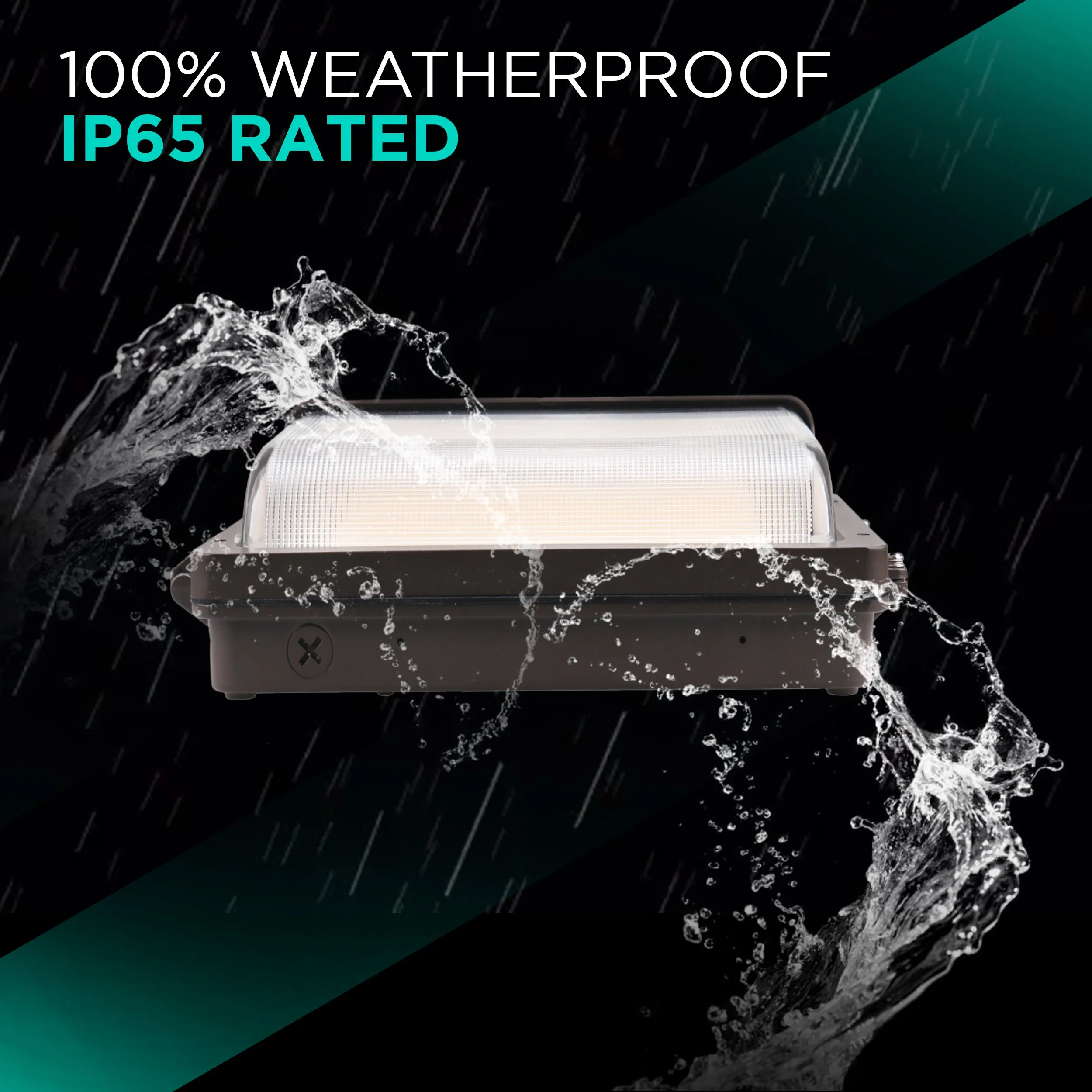 120W Wall Pack With Photocell- 15960 lumens - 5000K Daylight - IP65 UL-Listed