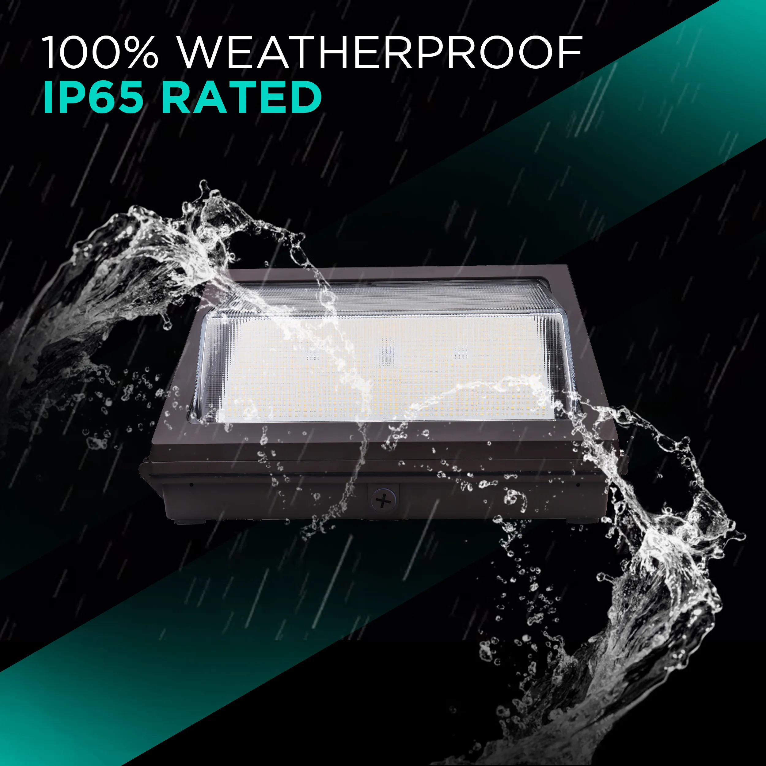 120W Wall Pack With Photocell- Battery Backup -17400 lumens - 5700K - DLC, IP65, UL-Listed