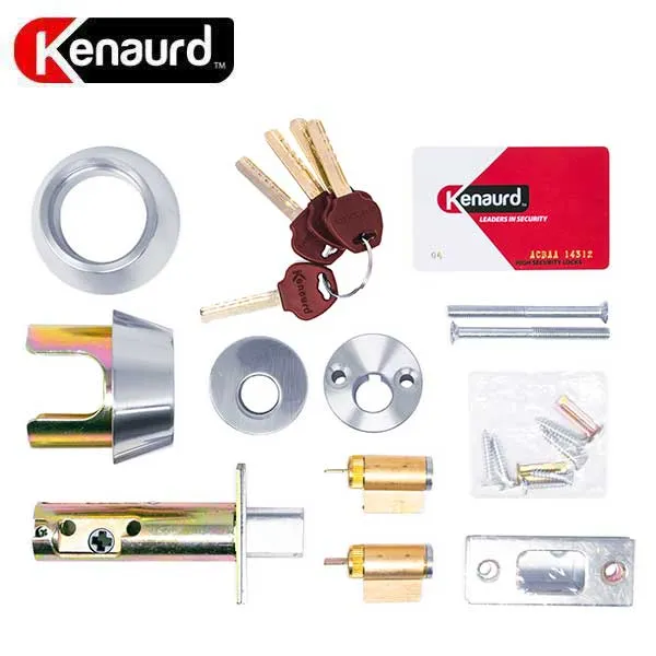2 x Premium Key Controlled - Deadbolt - Double Cylinder - #06 Keyway - US26D - Satin Silver (Bundle of 2)