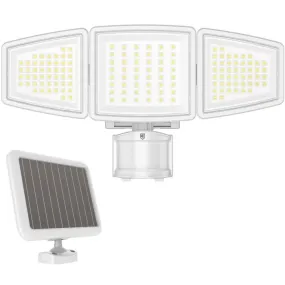2000 Lumens Solar Powered LED Security Flood Light - White