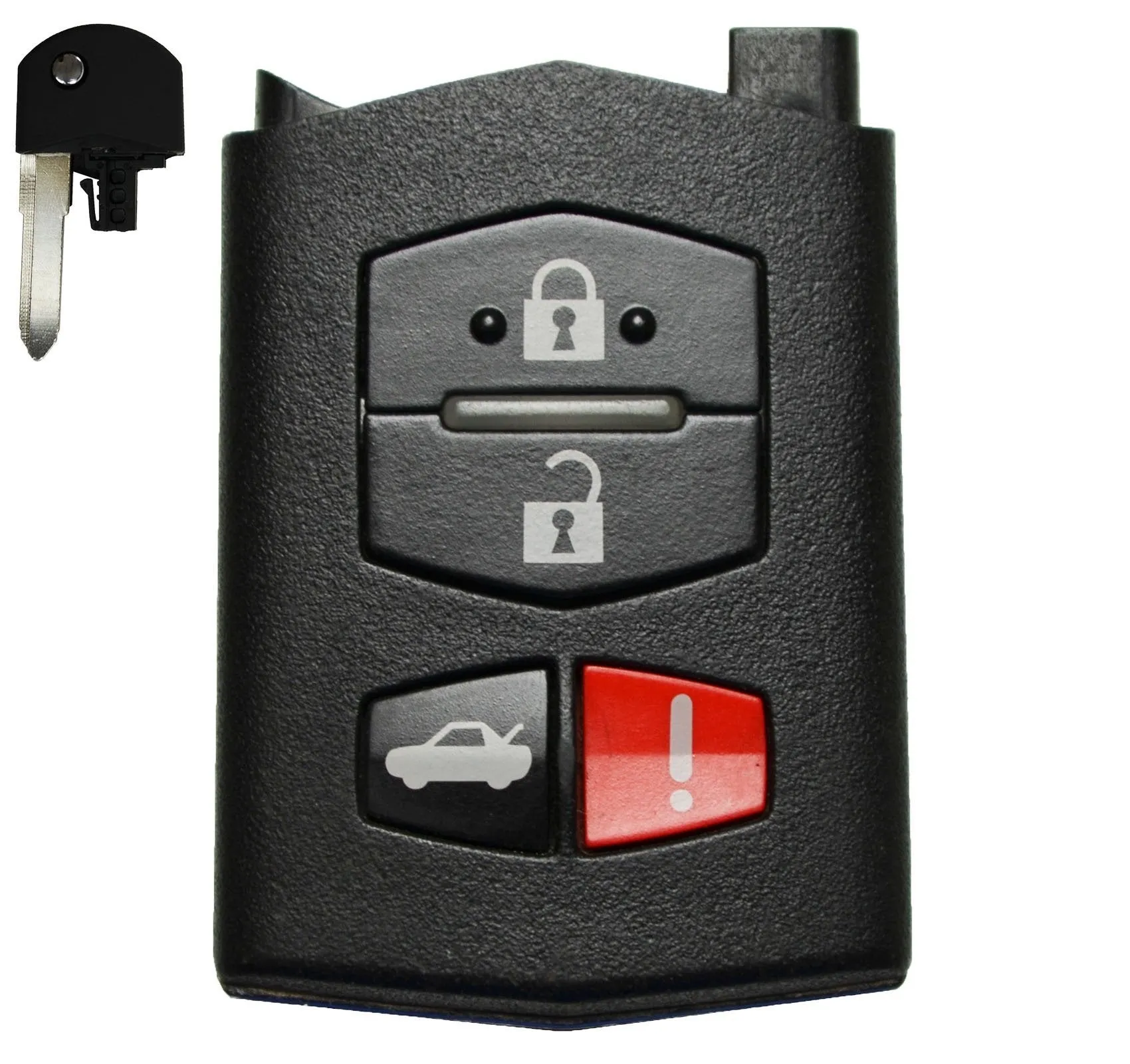 2005-2008 Mazda 6 / 4-Button Remote w/ Key Head - FCC: KPU41788