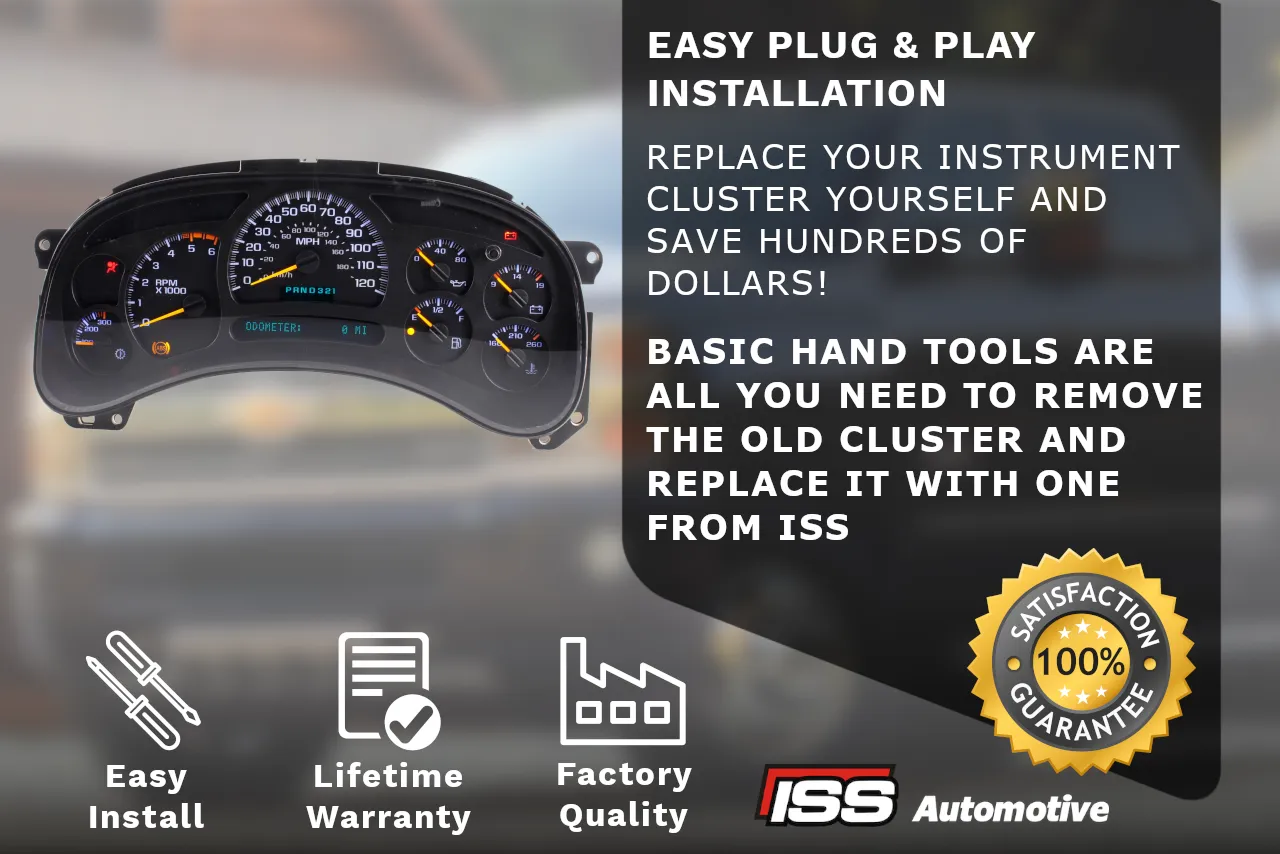 2005 Chevrolet Silverado Instrument Cluster Replacement (Lifetime Warranty)