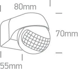 22006 IR MOTION SENSOR 400W 230V IP44