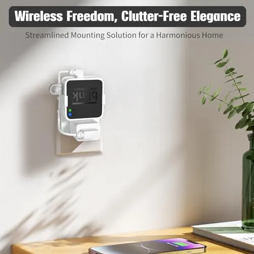256GB USB Flash Drive, Outlet Wall Mount Holder for Blink Sync Module 2 with Short Cable Save Space,Mount Bracket for Blink Outdoor Indoor Security System (Blink Add-On Sync Module 2 is NOT Included)