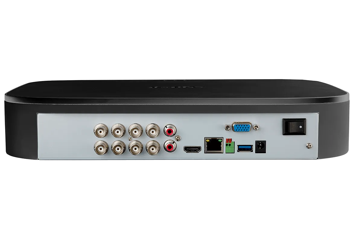 2K Super HD 8-Channel Security System with Four 2K (5MP) Cameras, Advanced Motion Detection and Smart Home Voice Control