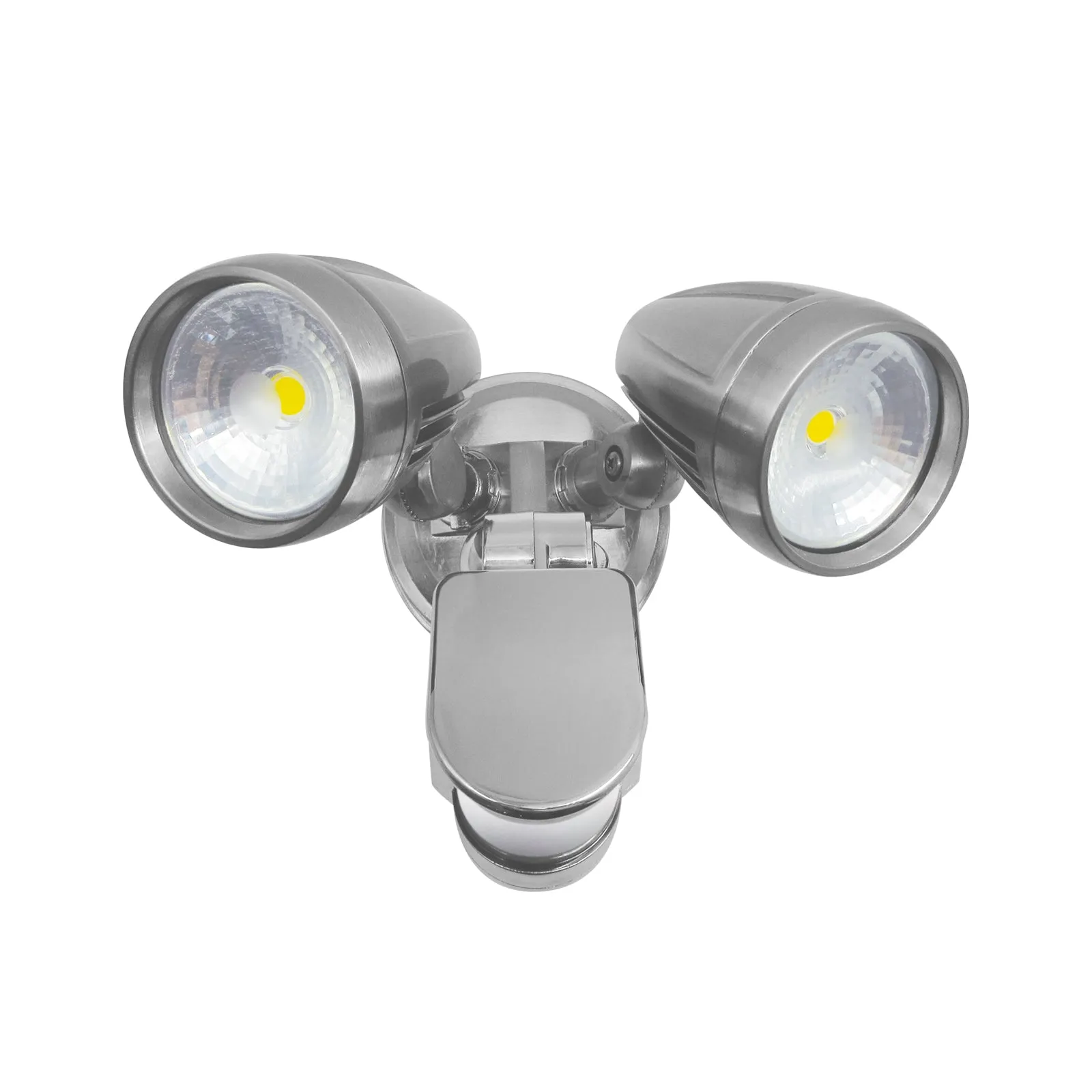 2X15W 5000k LED Outdoor Security Light with Motion Sensor Garage Spotlight Light Matt Black IP56