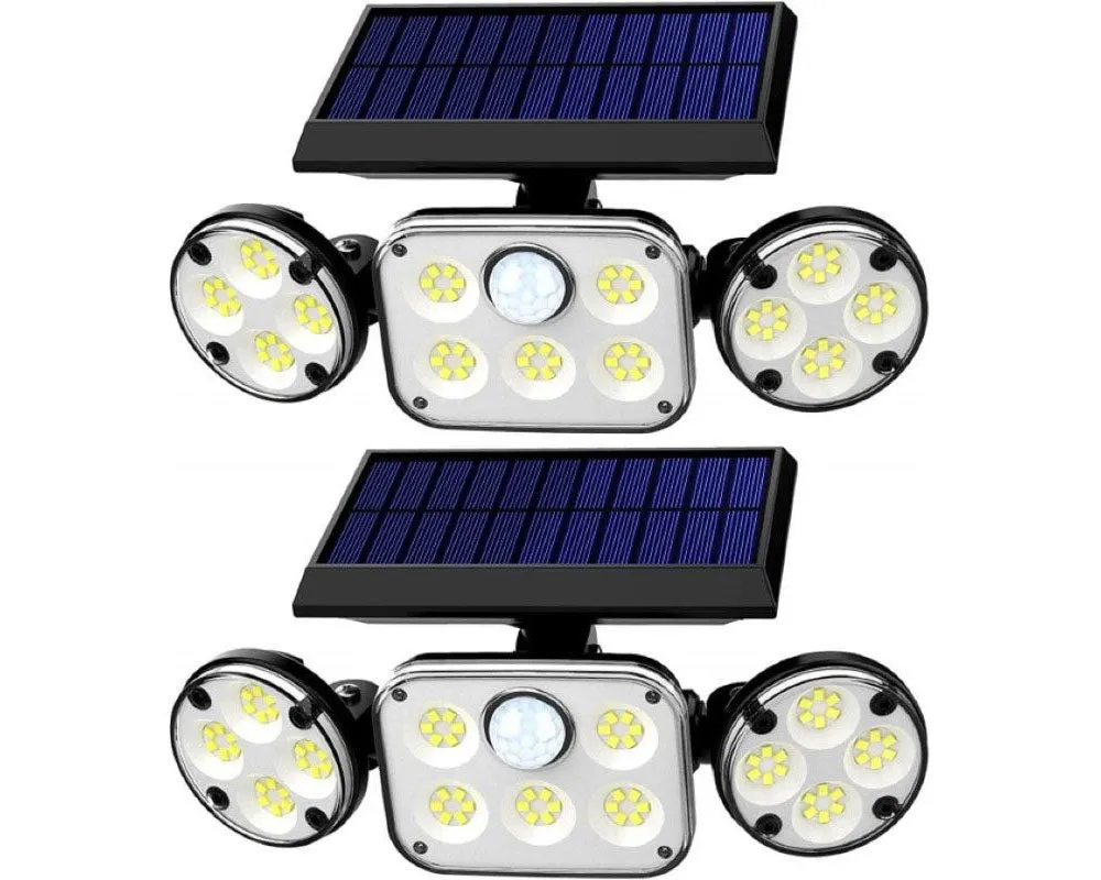 3-Headed Outdoor Solar Motion Sensor Light