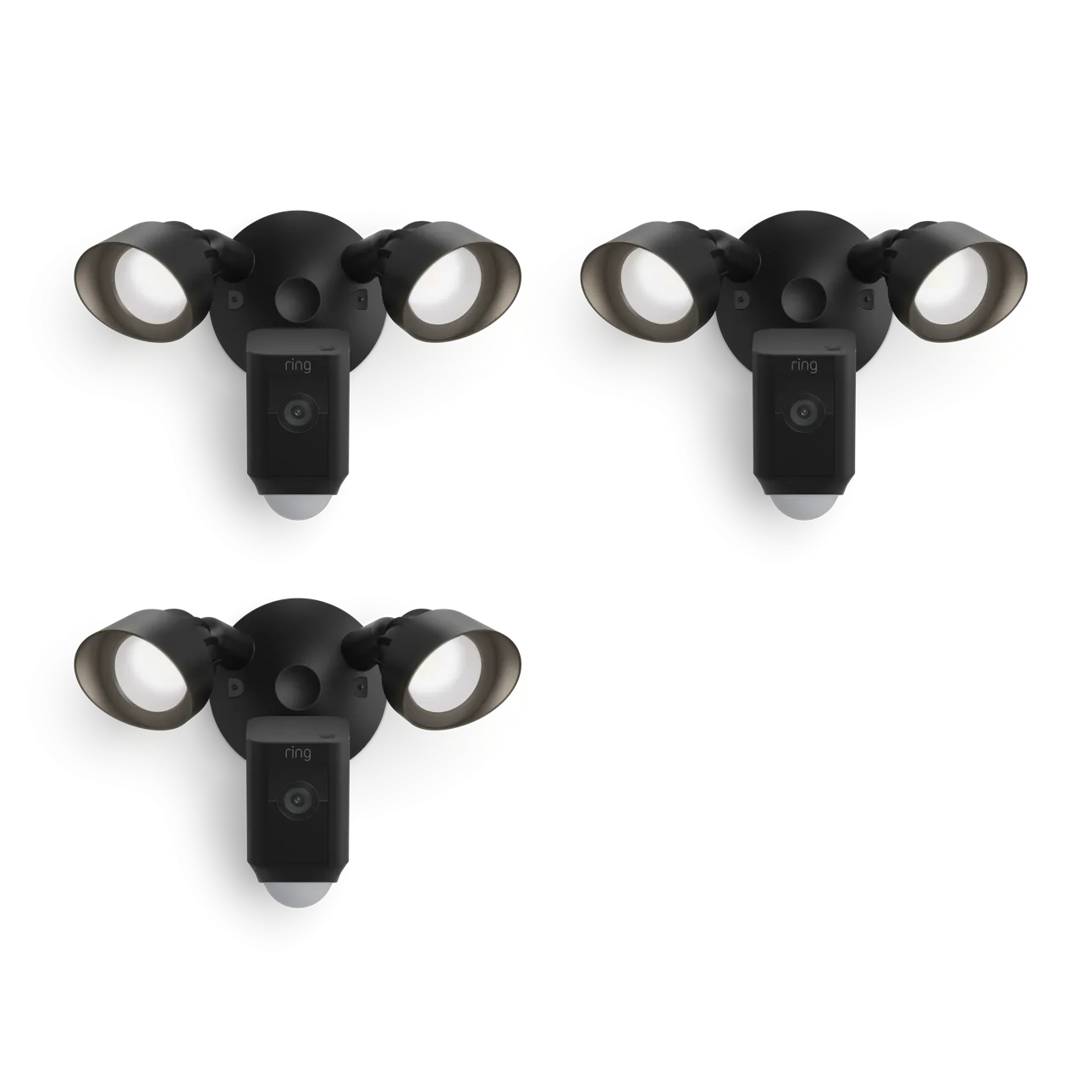 3-Pack Floodlight Cam Wired Plus