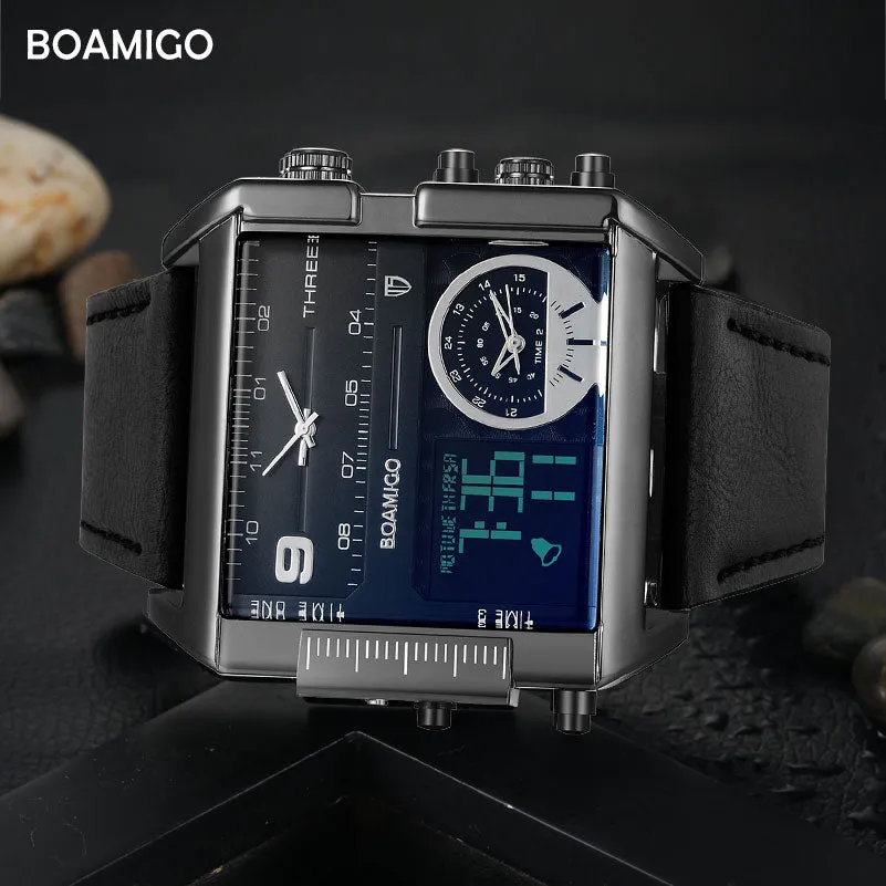 3-Timezone Luxury Sports Watch