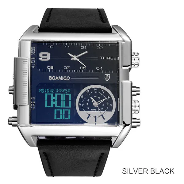 3-Timezone Luxury Sports Watch
