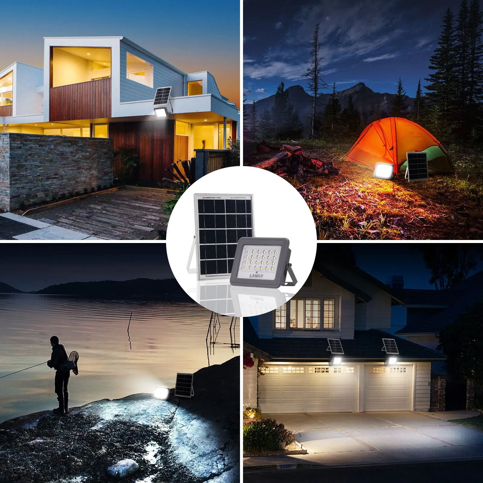 30W solar LED Wall  lights outdoor waterproof