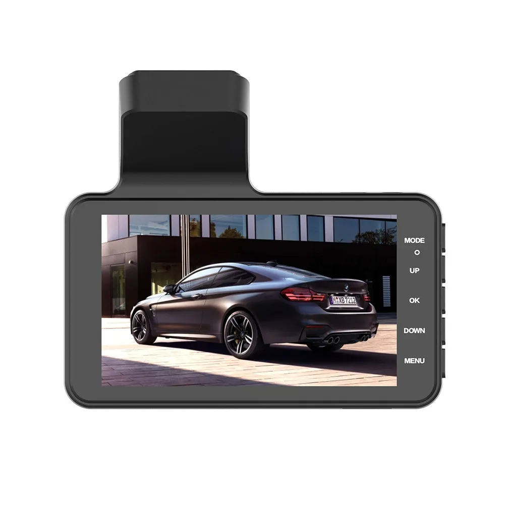 4-inch Large Screen Driving Recorder Hd 1080p Front And Rear Dual