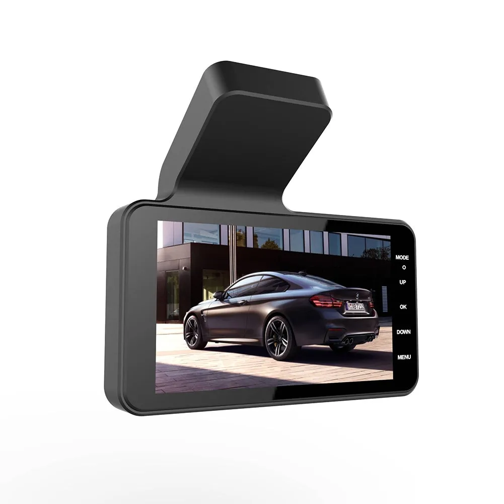 4-inch Large Screen Driving Recorder Hd 1080p Front And Rear Dual