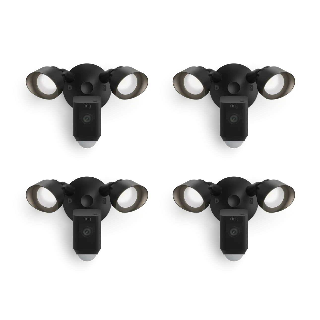 4-Pack Floodlight Cam Wired Plus