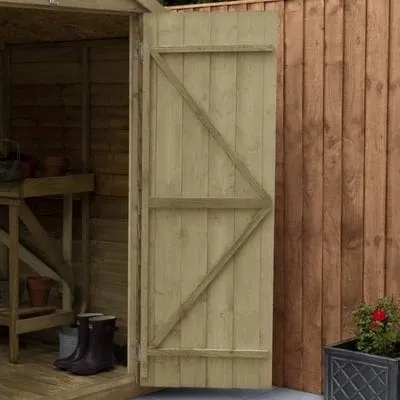 4LIFE Overlap Pressure Treated 6ft x 3ft Pent Shed - No Window