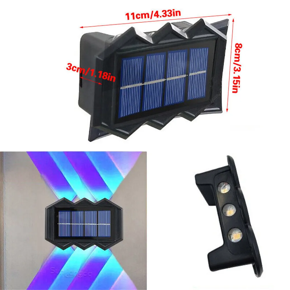 4pcs太阳能户外洗墙灯室外庭院防水别墅花园