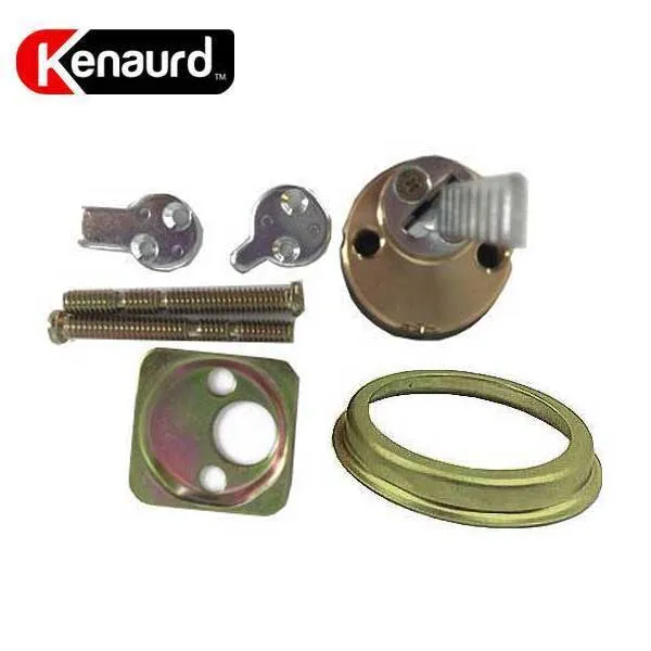5 x Key Controlled - Rim / Mortise Combo Cylinder - 1-1/8" - US3 - Polished Brass (Pack of 5)