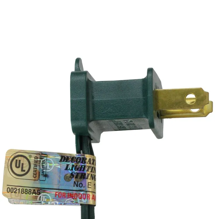 50-Count Red Perm-o-Snap Mini Christmas Light Set with 24.75' Green Wire