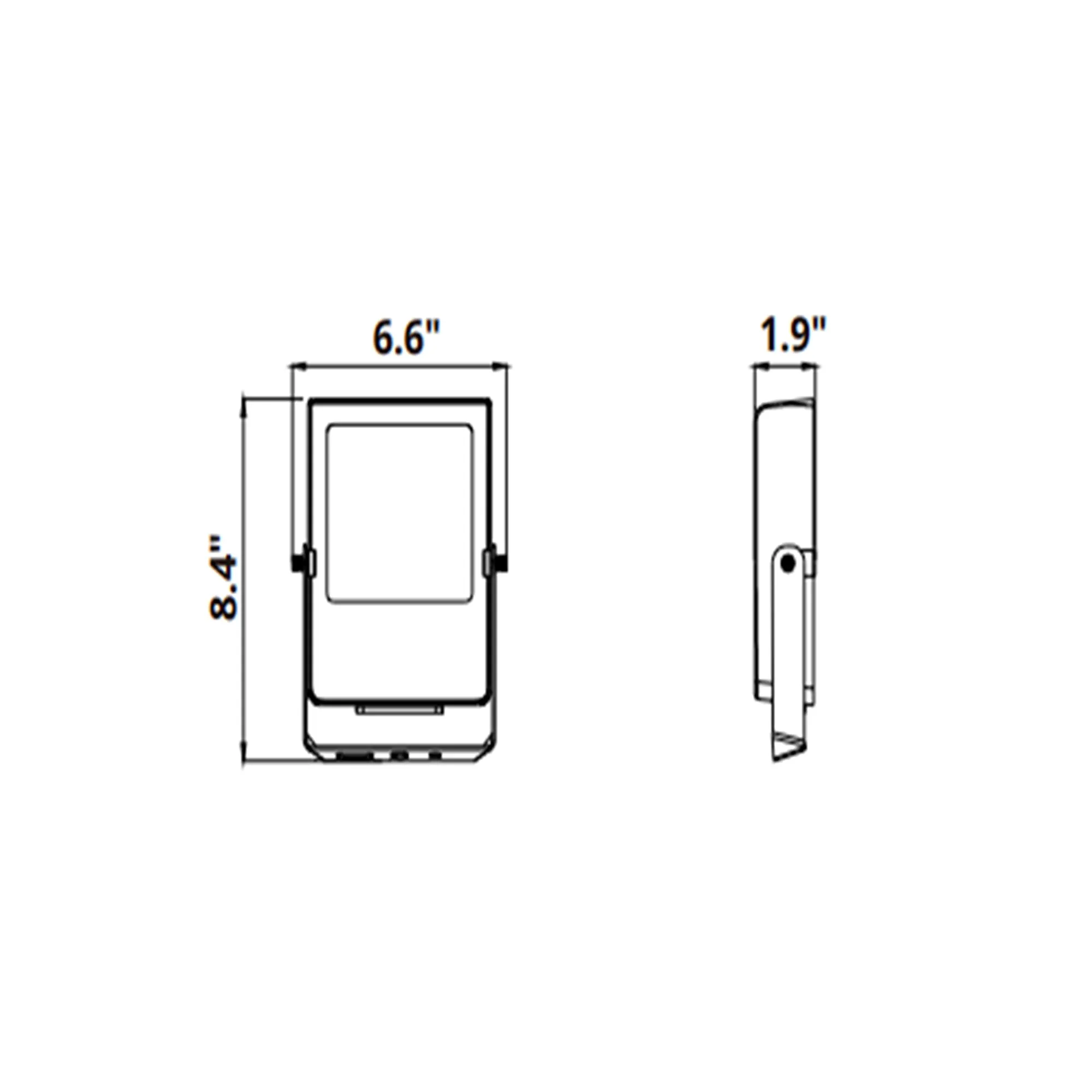 55W Mini Flood Light - CCT Selectable(3000/4000/5000K) - 7150lms - UL Listed - Glass Cover