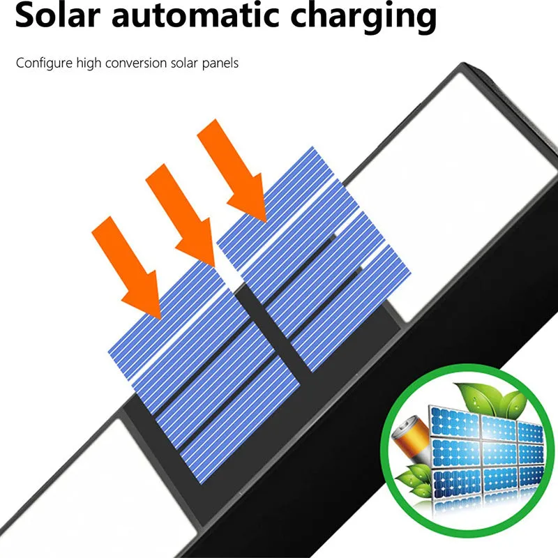 6 LED Solar Outdoor Wall Sconce Lights Sunlight Sensor Garden Porch Lamp