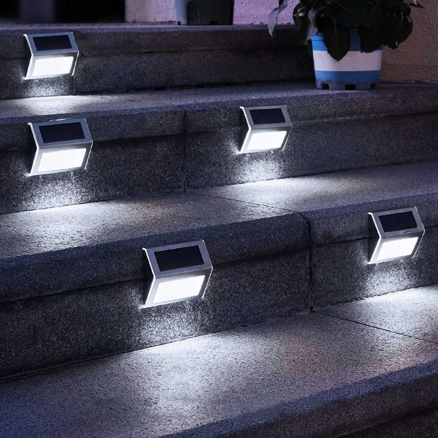 6-Pack: Solar Step Lights