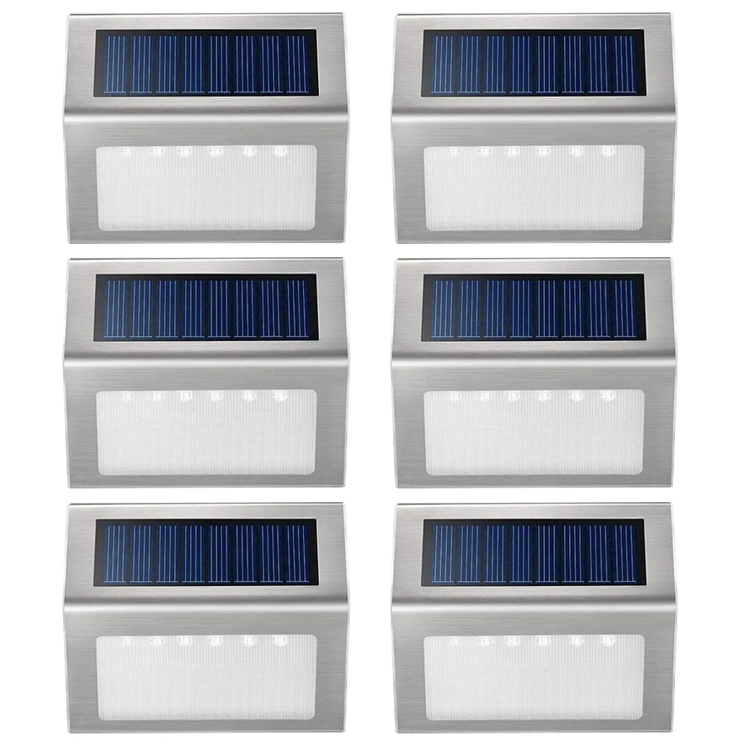 6-Pack: Solar Step Lights