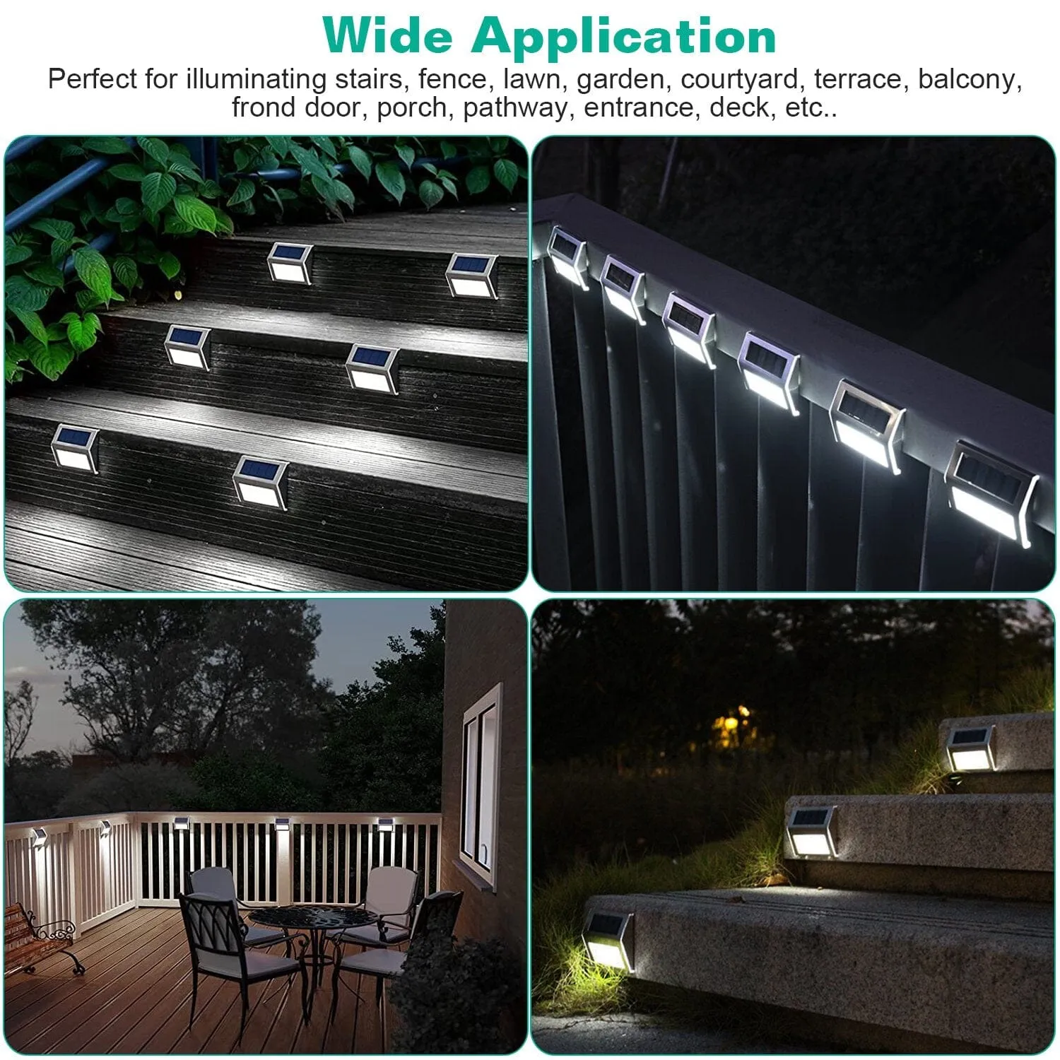6-Pack: Solar Step Lights