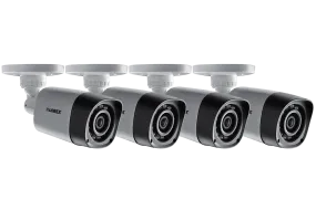 720P HD Weatherproof Night Vision Security Cameras (4-Pack)