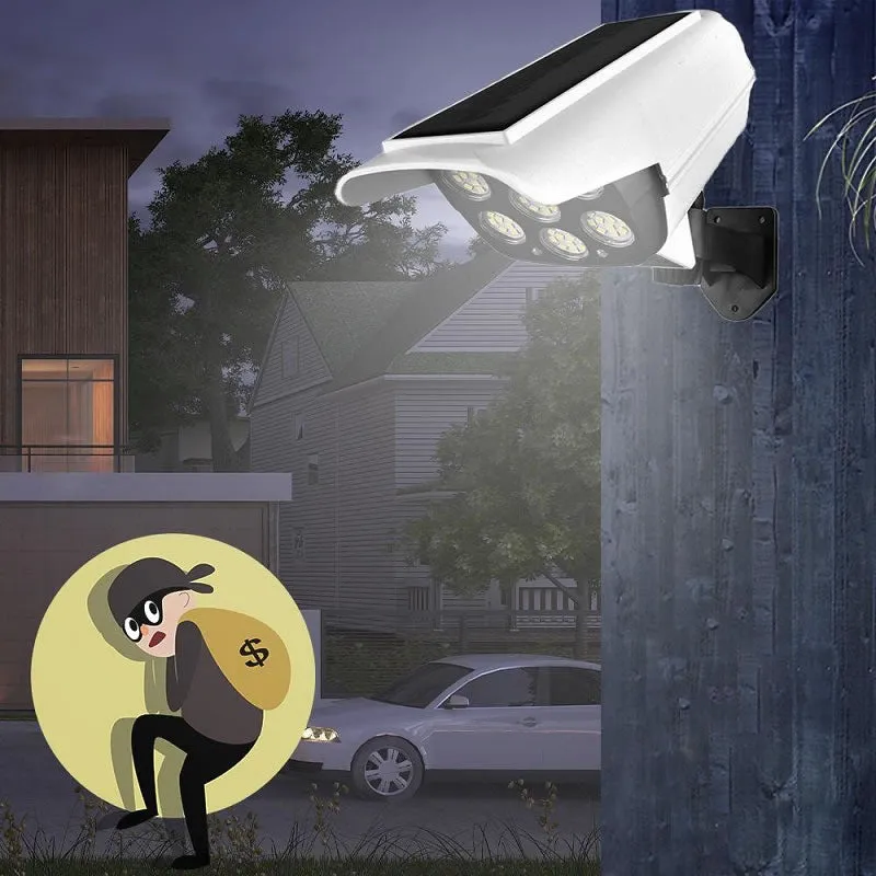 77 Led 3 Mode Sensor Solar Light Security Dummy Camera Fa-Cl56A
