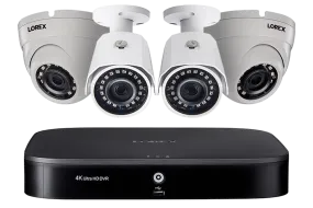 8 Channel 2K HD Security Camera System with 4 Super HD 2K (5MP) Outdoor Cameras, 120FT Color Night Vision